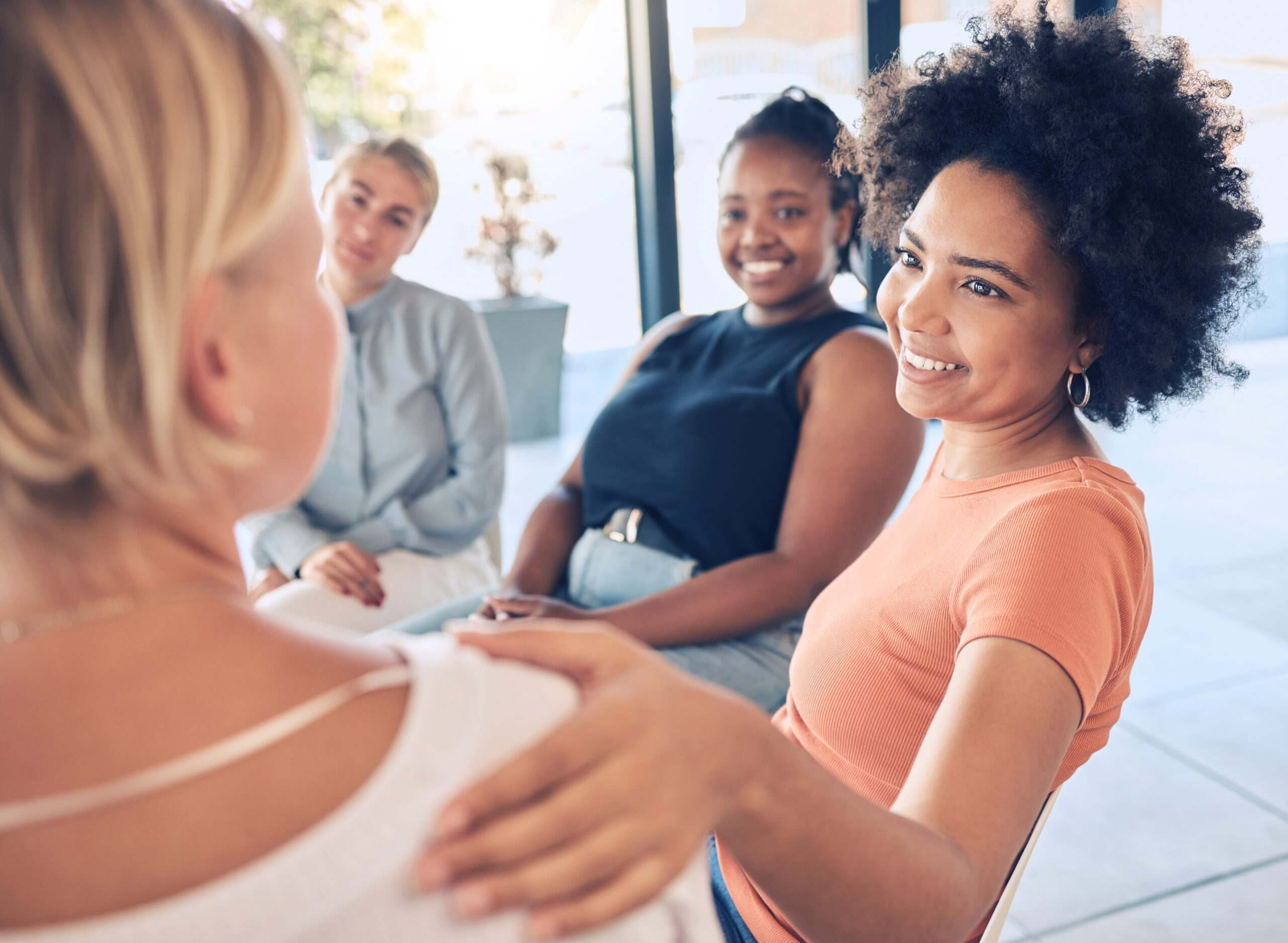woman providing empathy